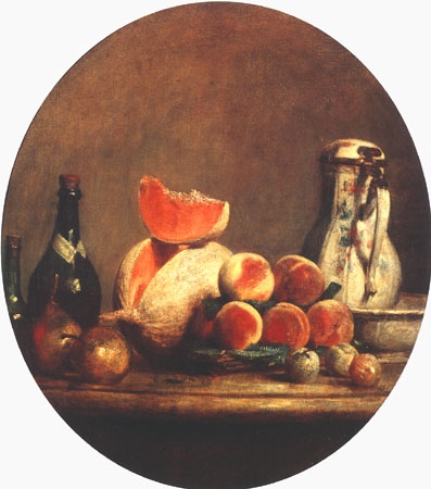 Le melon de coupe à Jean-Baptiste Siméon Chardin