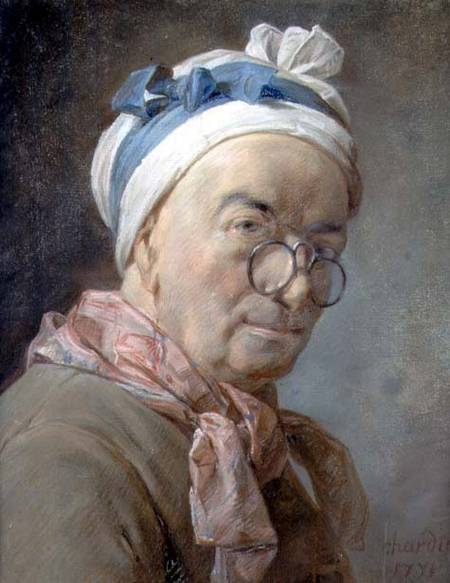 Self Portrait with Spectacles à Jean-Baptiste Siméon Chardin