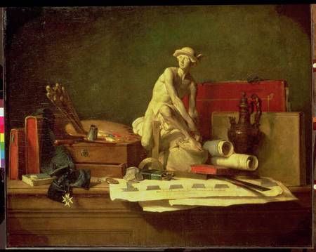 Still Life with the Attributes of the Arts à Jean-Baptiste Siméon Chardin