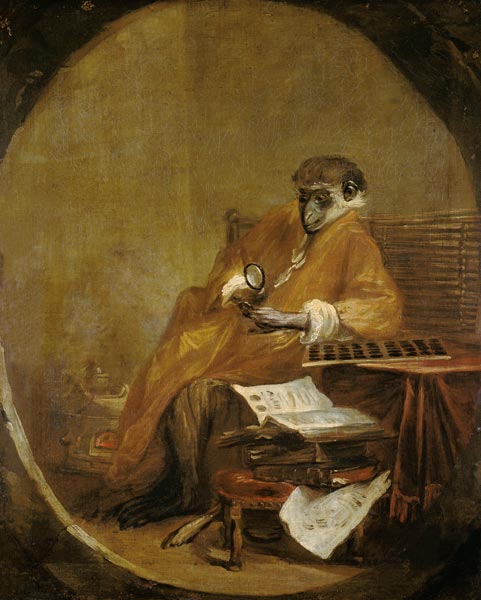 Le singe antiquaire à Jean-Baptiste Siméon Chardin