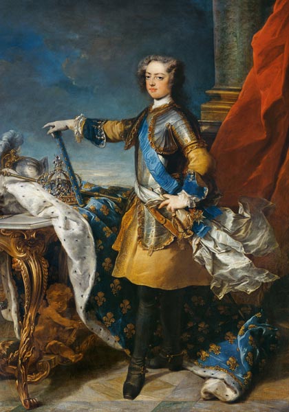 Portrait of Louis XV (1710-74) King of France à Jean-Baptiste van Loo