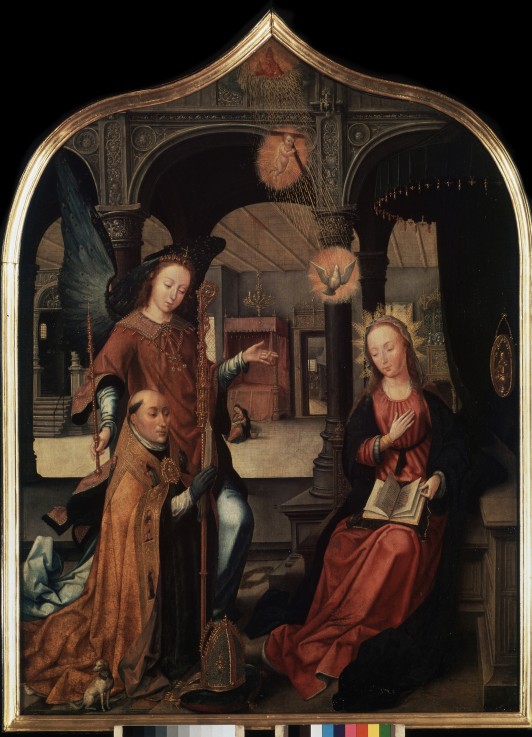 The Annunciation (Triptych, Central panel) à Jean Bellegambe