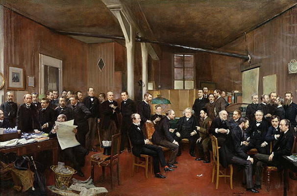 Le Journal des Debats, 1889 (oil on canvas) à Jean Beraud