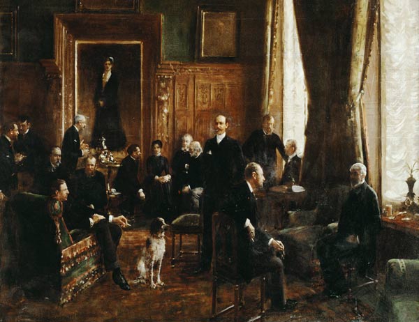 The Salon of the Countess Potocka à Jean Beraud