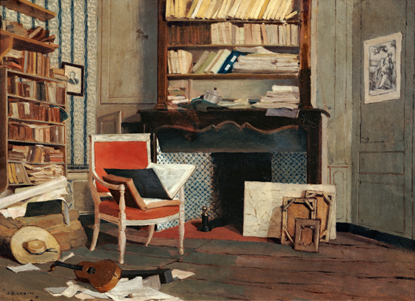 Interior of the Study of Doctor X à Jean-Charles Cazin