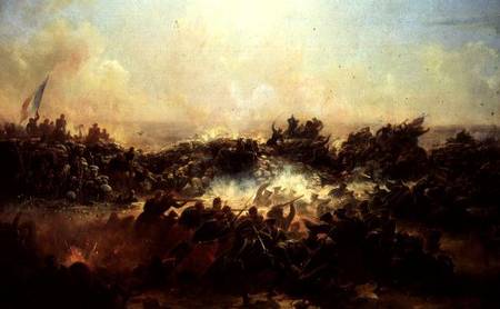 The Battle of Sebastopol, right hand section of triptych à Jean Charles Langlois