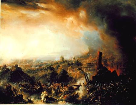 The Burning of Moscow in 1812 à Jean Charles Langlois