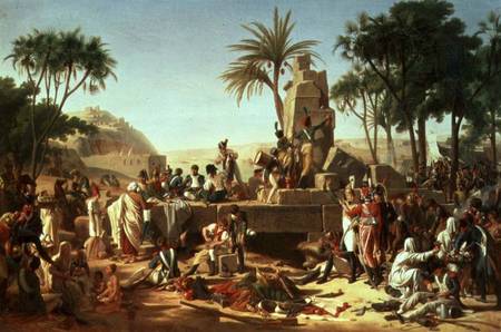 Troops halted on the Banks of the Nile, 2nd February 1799 à Jean-Charles Tardieu