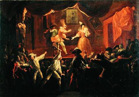 Scenes from 'Roman Comique' by Paul Scarron (1610-60) à Jean de Coulom