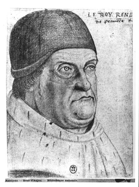 Portrait of Rene I (1409-80) Duke of Anjou à Jean de Court