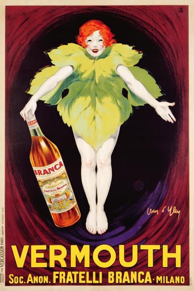 Poster advertising 'Fratelli Branca' vermouth à Jean D'Ylen
