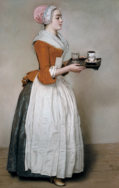 La belle chocolatière à Jean-Étienne Liotard