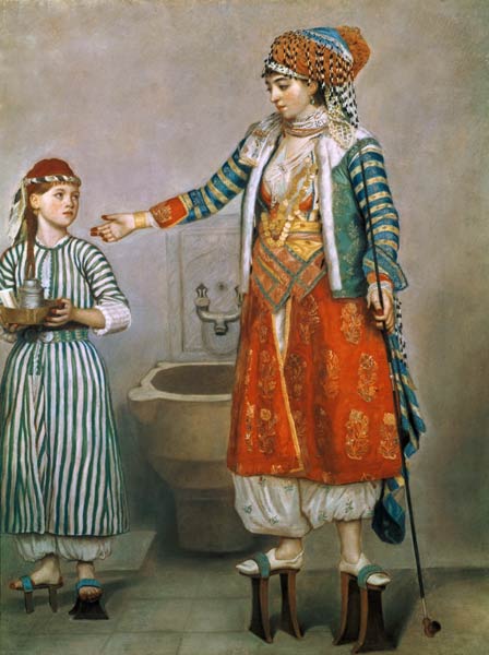 Turkish Woman with her Slave à Jean-Étienne Liotard