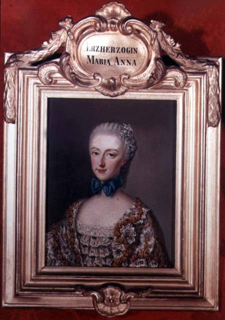 Archduchess Maria Anna 'Marianne' (1738-89) daughter of Emperor Francis I (1708-65) and Empress Mari à Jean-Étienne Liotard