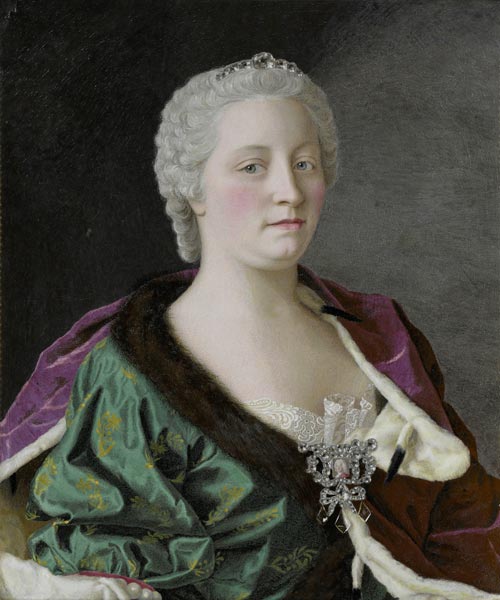 Portrait of Empress Maria Theresia of Austria (1717-1780) à Jean-Étienne Liotard