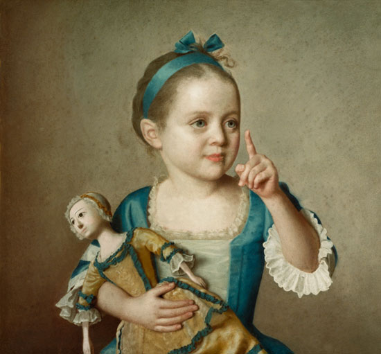 Fille avec la poupée à Jean-Étienne Liotard