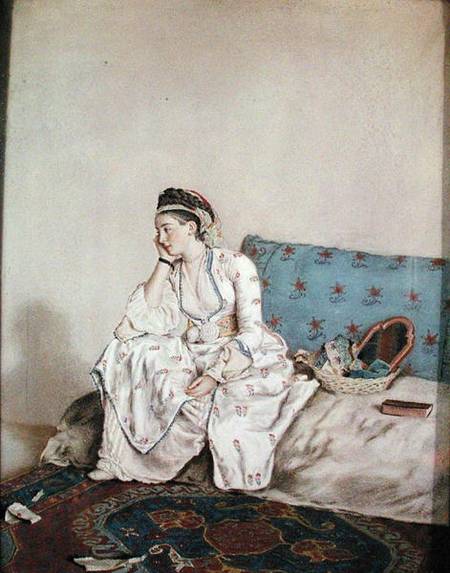 Portrait of Mary Gunning, Countess of Coventry à Jean-Étienne Liotard