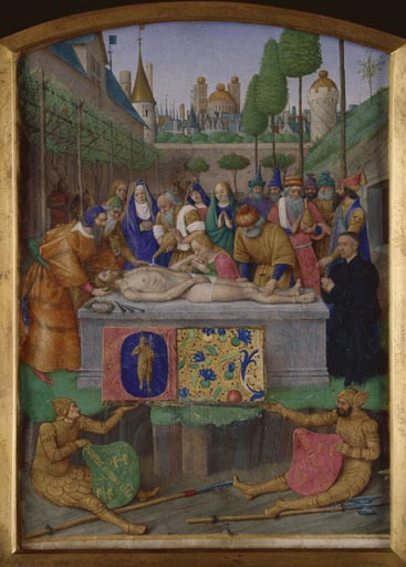 Embaumement du corps de Jesus à Jean Fouquet