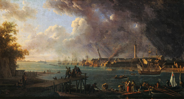 Vue du port de Lorient à Jean-Francois Hue