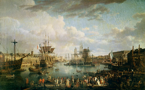 Vue du port de Brest à Jean-Francois Hue
