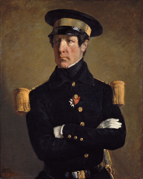 Pierre Claude Aimable Gachot, Naval Lieutenant, c. 1845 à Jean-François Millet