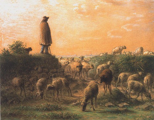 Le berger à Jean-François Millet
