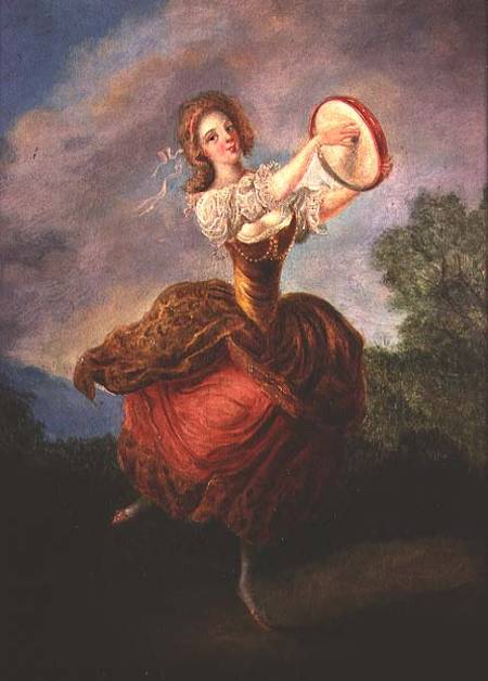 Dancer with a Tambourine à Jean Frederic Schall