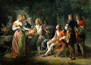 La déclaration d'amour Louis XIV. à des Louise DE de France la Vallière à Jean Frederic Schall