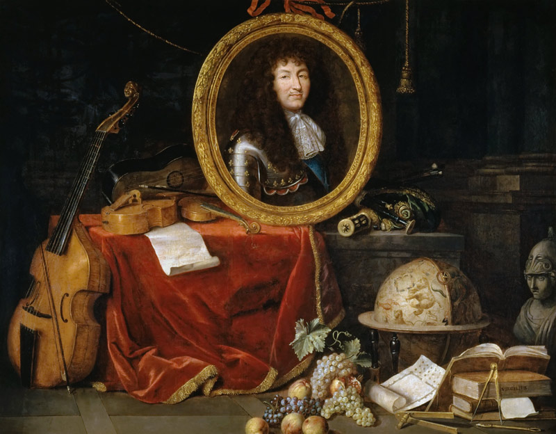 Allegory of Louis XIV, Protector of Arts and Sciences à Jean Garnier