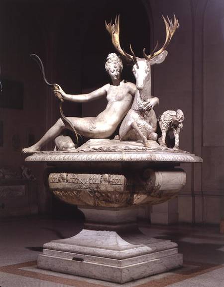 Diana mounted on a stag à Jean Goujon