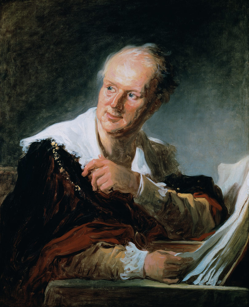 Portrait of Denis Diderot (1715-84) à Jean Honoré Fragonard