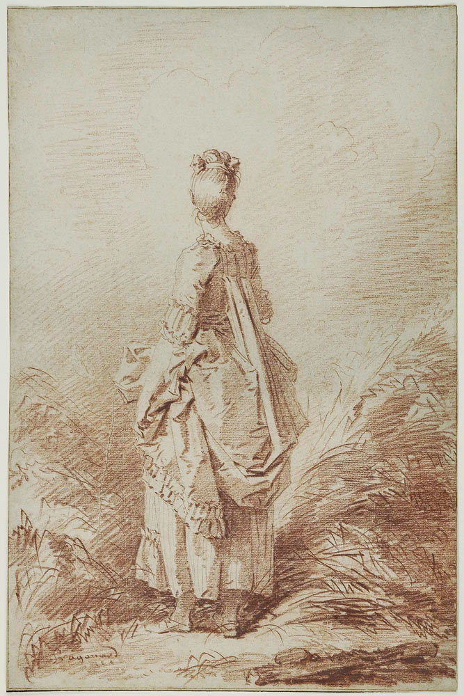 Young Woman Looking Back à Jean Honoré Fragonard