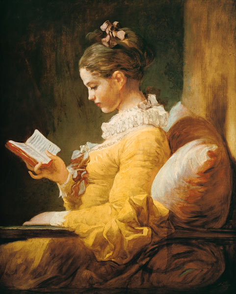 Jeune fille lisant à Jean Honoré Fragonard