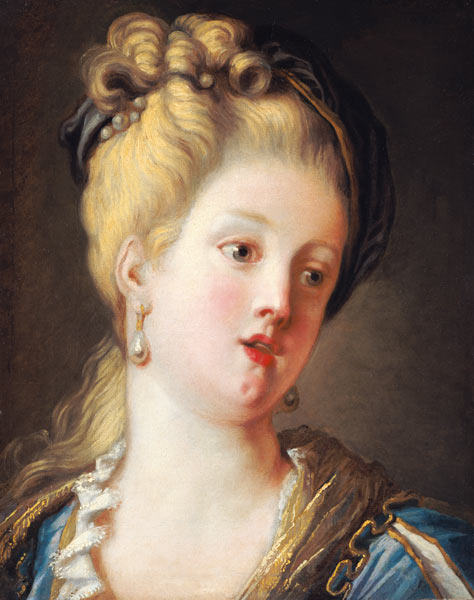 Portrait of a young woman à Jean Honoré Fragonard