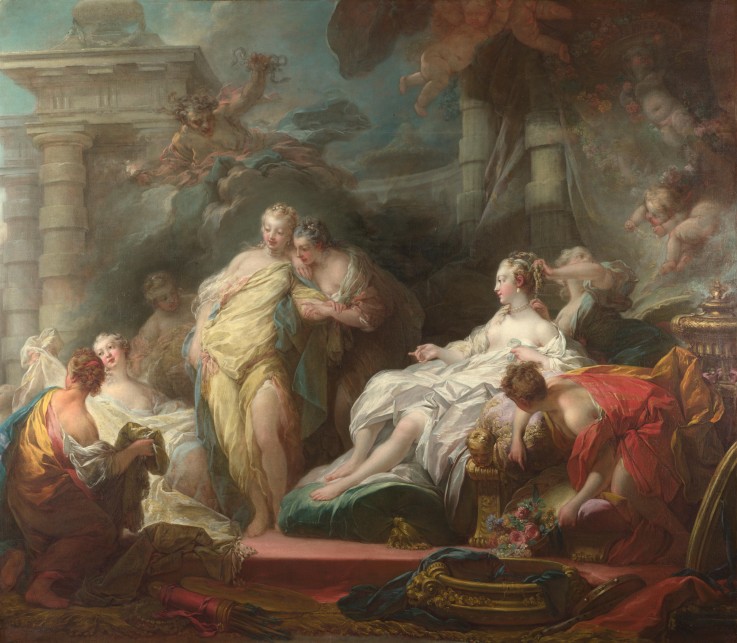 Psyche showing her Sisters her Gifts from Cupid à Jean Honoré Fragonard