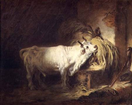 The White Bull in the Stable à Jean Honoré Fragonard