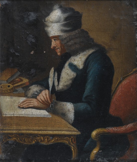 Portrait of Francois Marie Arouet de Voltaire (1694-1778) à Jean Huber
