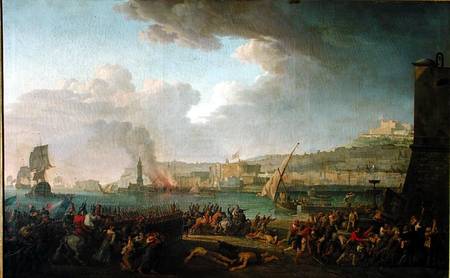 The French Army Entering Naples Under the Command of General Championnet (1762-1800) 21st January 17 à Jean Jacques Francois Taurel