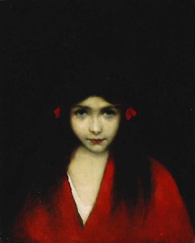 Porträt eines Mädchens. à Jean-Jacques Henner