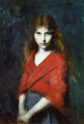Portrait of a Young Girl, The Shiverer à Jean-Jacques Henner
