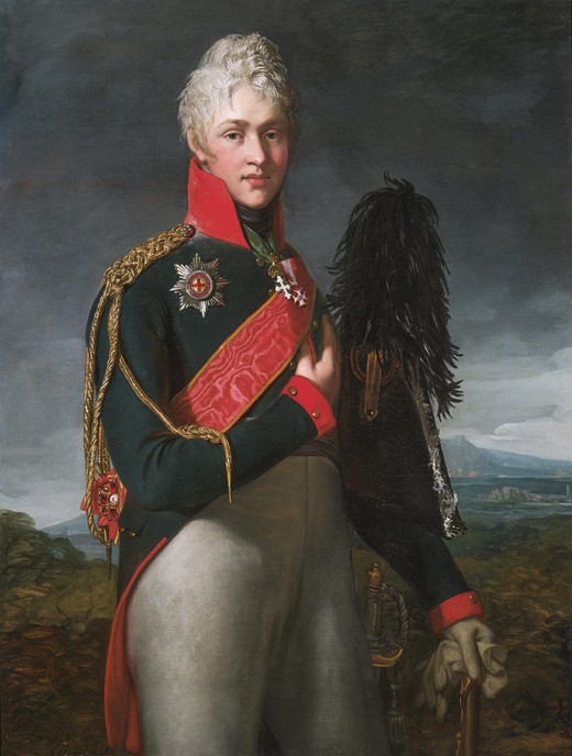 Portrait of Arkadi Alexandrovich Suvorov (1784-1811), Count Rymniksky à Jean Laurent Mosnier