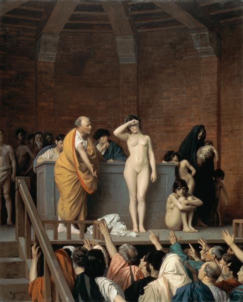 Sklavenmarkt in Rom à Jean-Léon Gérome
