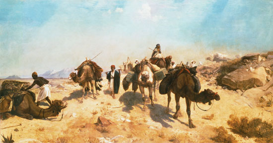 Traversée du désert à Jean-Léon Gérome