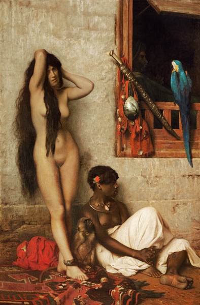 The Slave for Sale, 1873 (oil on canvas) à Jean-Léon Gérome