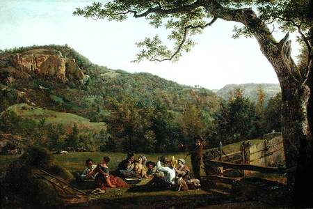 Haymakers Picnicking in a Field à Jean Louis De Marne