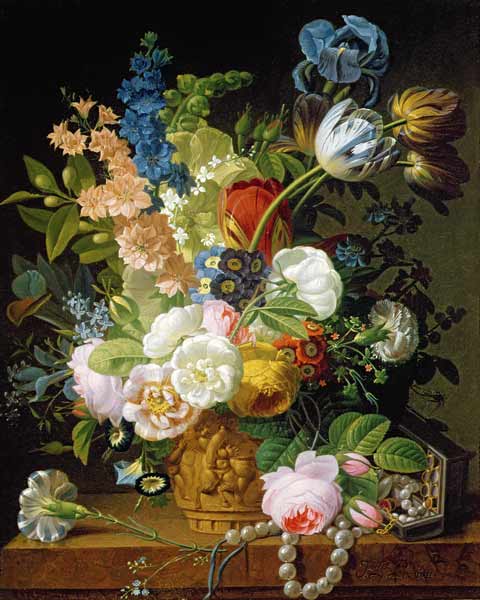 Still Life with Flowers à Jean Louis Prevost