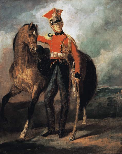 Cavalier de lance rouge de la garde impériale à Jean Louis Théodore Géricault