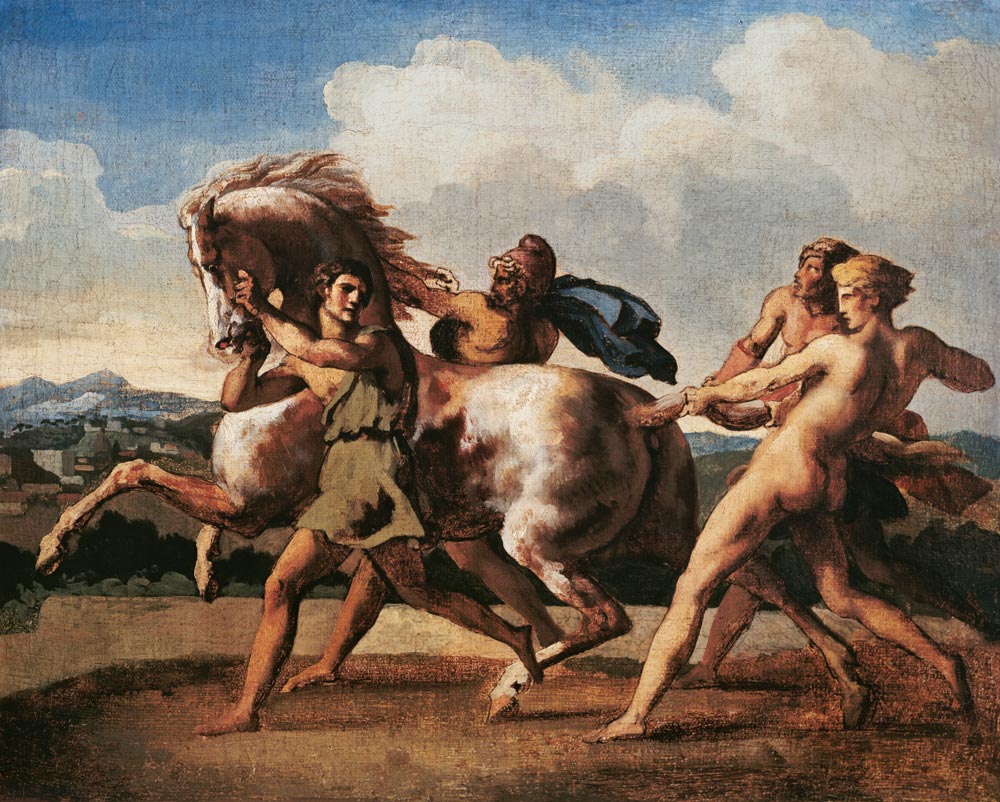 cheval, tenu par un esclave à Jean Louis Théodore Géricault