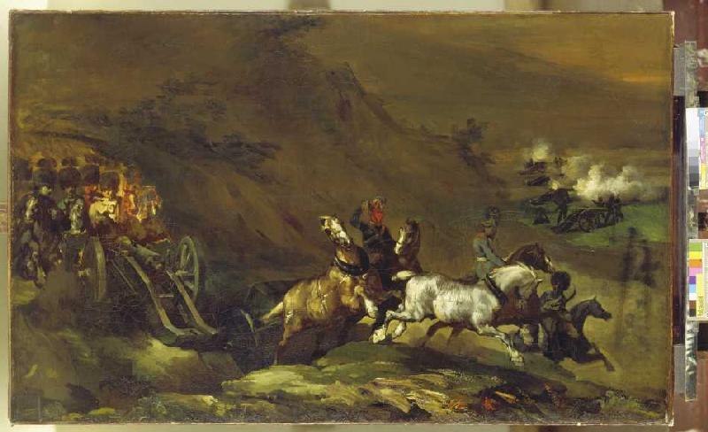 Artillerie entraînant à Jean Louis Théodore Géricault