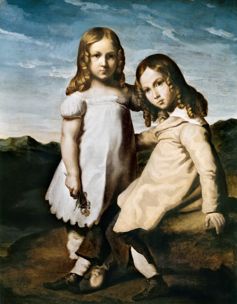 Alfred Dedreux (1810-60) as a Child with his Sister, Elise à Jean Louis Théodore Géricault